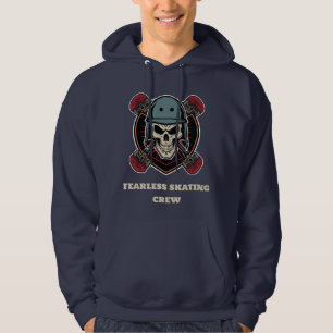 Veste À Capuche Emblème de crâne de l'équipe de skate Art de bad