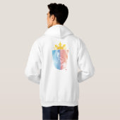 Veste À Capuche Emblème de la carte des Philippines (Dos entier)