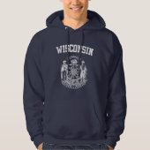 Veste À Capuche Emblème du Wisconsin (Devant)