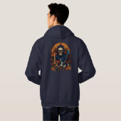Veste À Capuche Emblème Roche du crâne (Dos entier)