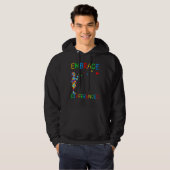 Veste À Capuche Embrasser les différences Puzzle Sensibilisation s (Devant entier)