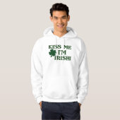 Veste À Capuche Embrassez-moi que je suis irlandais ! (Devant entier)