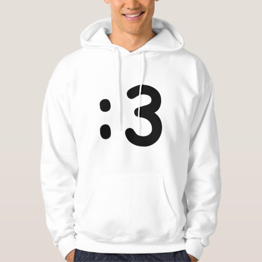 Veste À Capuche Émoticône face chat : 3 (Devant)