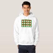 Veste À Capuche émoticônes père Noël (Devant entier)