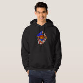 Veste À Capuche Emploi de héros assistant mécanicien super (Devant entier)