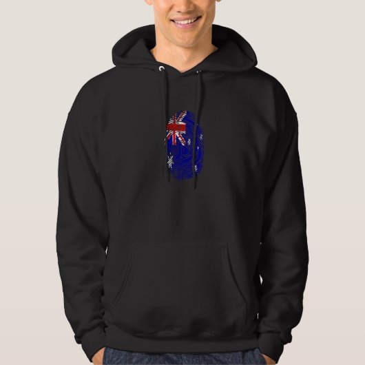 Veste À Capuche Empreinte ADN Drapeau Australie (Devant)