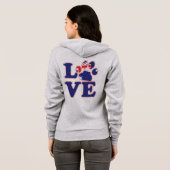 Veste À Capuche Empreinte de patte du drapeau australien (Dos entier)