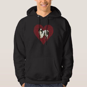 Veste À Capuche Empreinte digitale d'amour de chien de la Saint-Va
