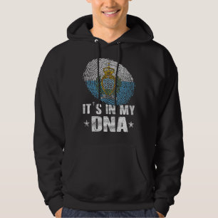 Veste À Capuche Empreinte Saint Marin Drapeau C'est dans mon Adn