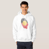 Veste À Capuche empreintes digitales de l'Australie aborigène (Devant entier)