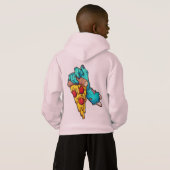 VESTE À CAPUCHE EN FORME DE TRANCHE DE PIZZA HALLO (Dos entier)