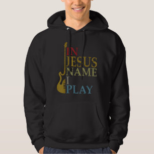 Veste À Capuche En Jésus Nom Je Joue Guitare