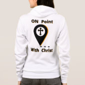 Veste À Capuche En Point Avec Christ Biblique Femmes Full-Zip (Dos)