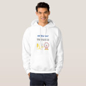 Veste À Capuche En route pour Paris cool graphique l texte blanc (Devant entier)