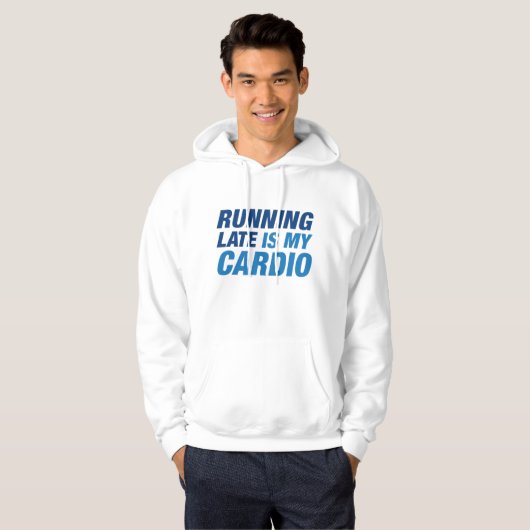 Veste À Capuche En Tard, C'Est Mon Cardio (Devant entier)