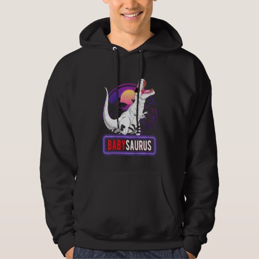 Veste À Capuche Enfants Babysaurus T Rex Dinosaur Bébé Saurus Fami (Devant)