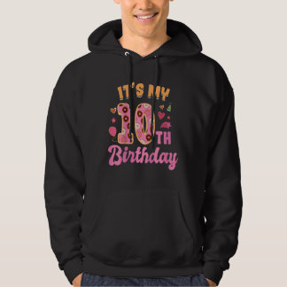 Veste À Capuche Enfants C'est mon 10e anniversaire Sweet Donut Joy