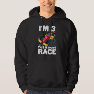 Veste À Capuche Enfants Racing voiture 3ème anniversaire 3 trois T
