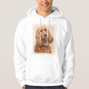Veste À Capuche English Cocker Spaniel Painting - Original Dog Art