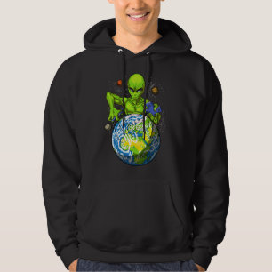 Veste À Capuche Enlèvement Alien Planète spatiale Conspiration O