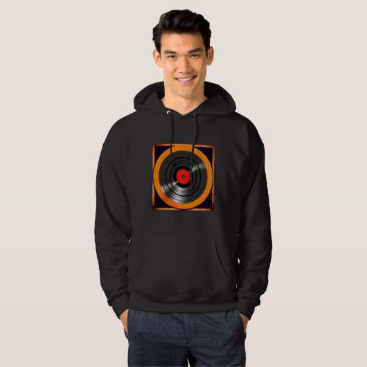 Veste À Capuche Enregistrement de vinyle (Devant entier)
