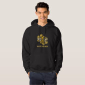 Veste À Capuche Enregistrer le graphique des abeilles (Devant entier)