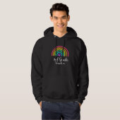 Veste À Capuche Enseignant de 3e année Rainbow Retour à l'école (Devant entier)