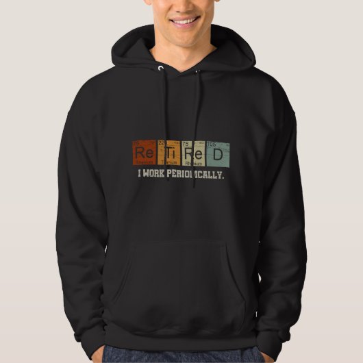 Veste À Capuche Enseignant de Chimie à la Retraite Retraite Scient (Devant)