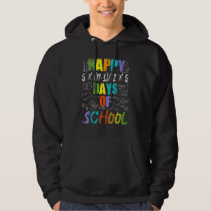Veste À Capuche Enseignant de mathématiques Joyeux 100e jour d'éco