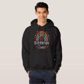 Veste À Capuche Enseignant élémentaire Boho Rainbow Team Elementar (Devant entier)