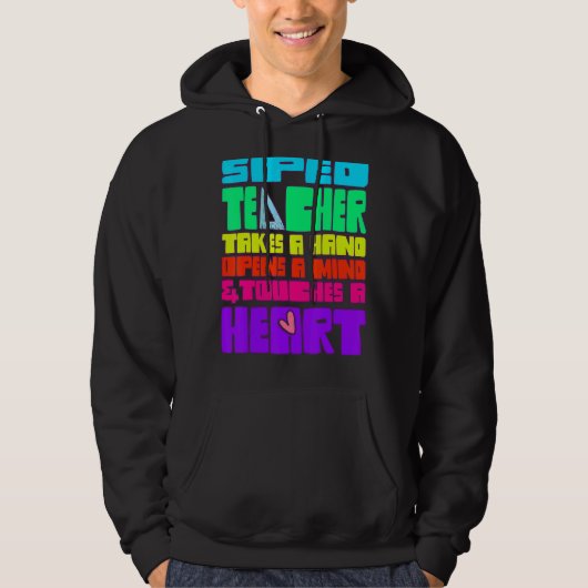 Veste À Capuche Enseignant Spécial De L'Enseignement Spécal Prend (Devant)