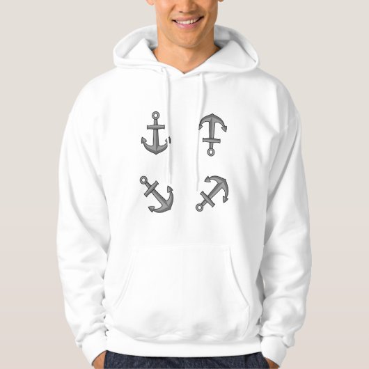 Veste À Capuche Ensemble d'Ancres pour bateaux à cartons (Devant)