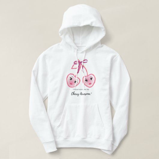 VESTE À CAPUCHE ENSEMBLE NOUS SOMMES CHERRY AWSOME (Design devant)
