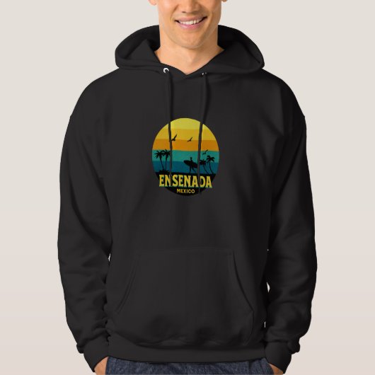Veste À Capuche Ensenada Mexique Souvenir Ensenada (Devant)