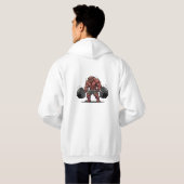 Veste À Capuche Entraînement de bête de gym (Dos entier)