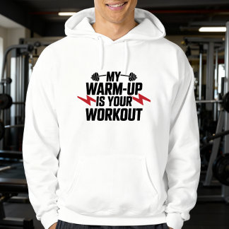 Veste À Capuche Entraînement motivant et sarcastique de musculatio