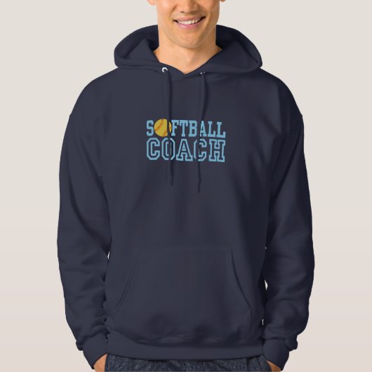 Veste À Capuche Entraîneur de softball (Devant)