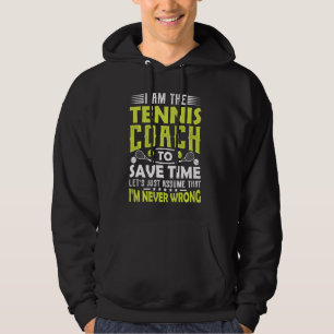 Veste À Capuche Entraîneur de Tennis Hommes Femmes Coaching Motiv