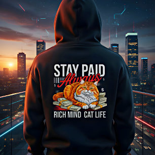 Veste À Capuche Entrepreneur Hommes - Restez Payé Chats Boss Toujo