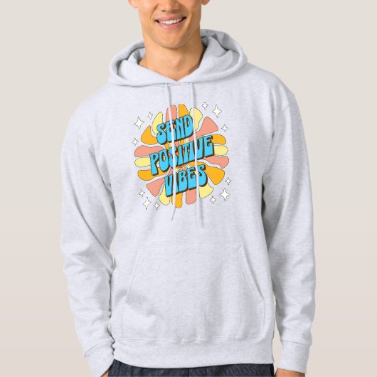 Veste À Capuche Envoyez des vibrations positives (Devant)
