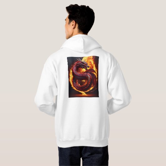 Veste À Capuche "Epic Snake Dragon Tee - Fire Unleashed!" (Dos entier)