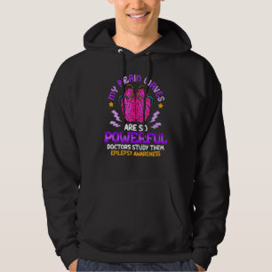 Veste À Capuche Épilepsie du ruban pourpre Sensibilisation Épileps