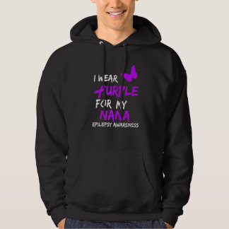 Veste À Capuche Epilepsie Je Porte Du Purple Pour Mon Ruban Nana