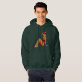 Veste À Capuche épingle moche de pull de noël (Devant entier)