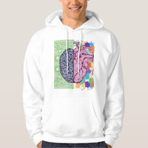 Veste À Capuche équilibre émotionnel du cœur cérébral