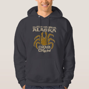 VESTE À CAPUCHE ÉQUIPAGE NÉERLANDAIS DE CRABE DE L'ALASKA DE PORT