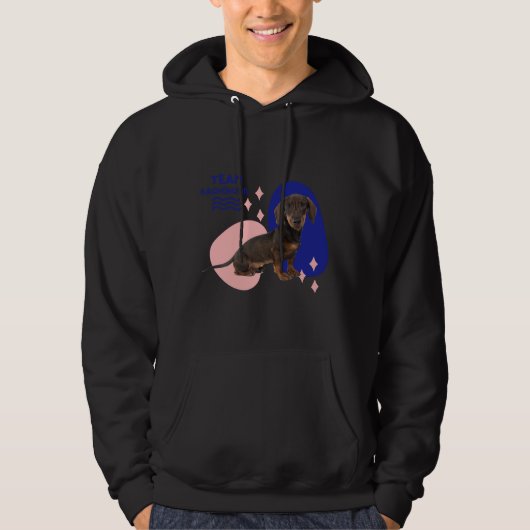 Veste À Capuche Équipe Dachshund (Devant)