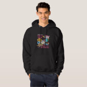Veste À Capuche Équipe de 4e année Retour à l'école Enseignant (Devant entier)