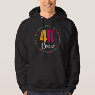 Veste À Capuche Équipe de 4K Équipe Enseignant Jardin d'école mate