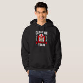 Veste À Capuche Équipe de boisson canadienne   Drapeau du Canada F (Devant entier)